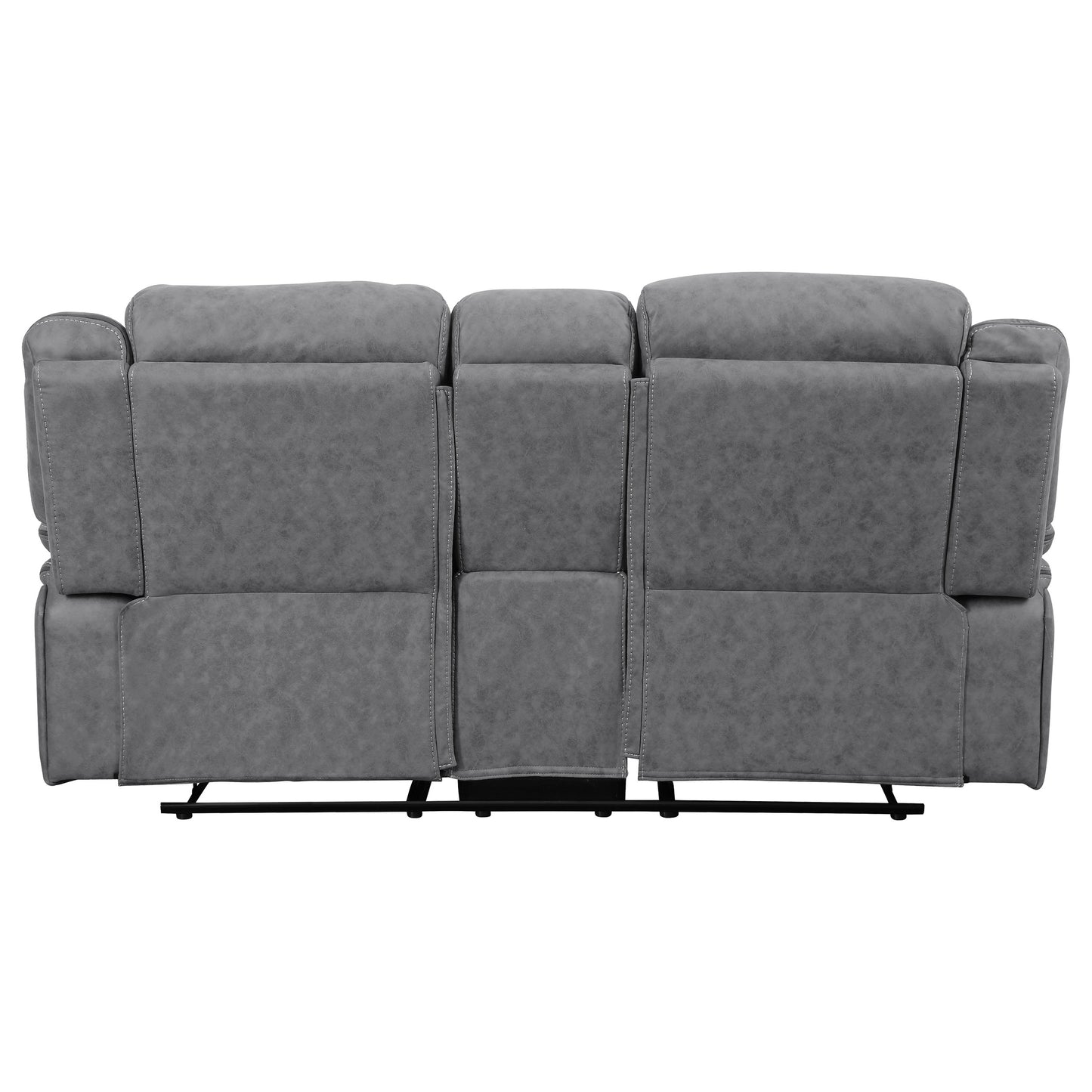 Higgins Upholstered Motion Reclining Loveseat Grey