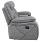 Higgins Upholstered Motion Reclining Loveseat Grey