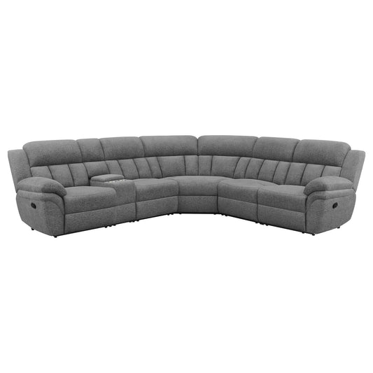 Bahrain 6 - piece Modular Reclining Sectional Sofa Charcoal - Sonoma Home Furniture