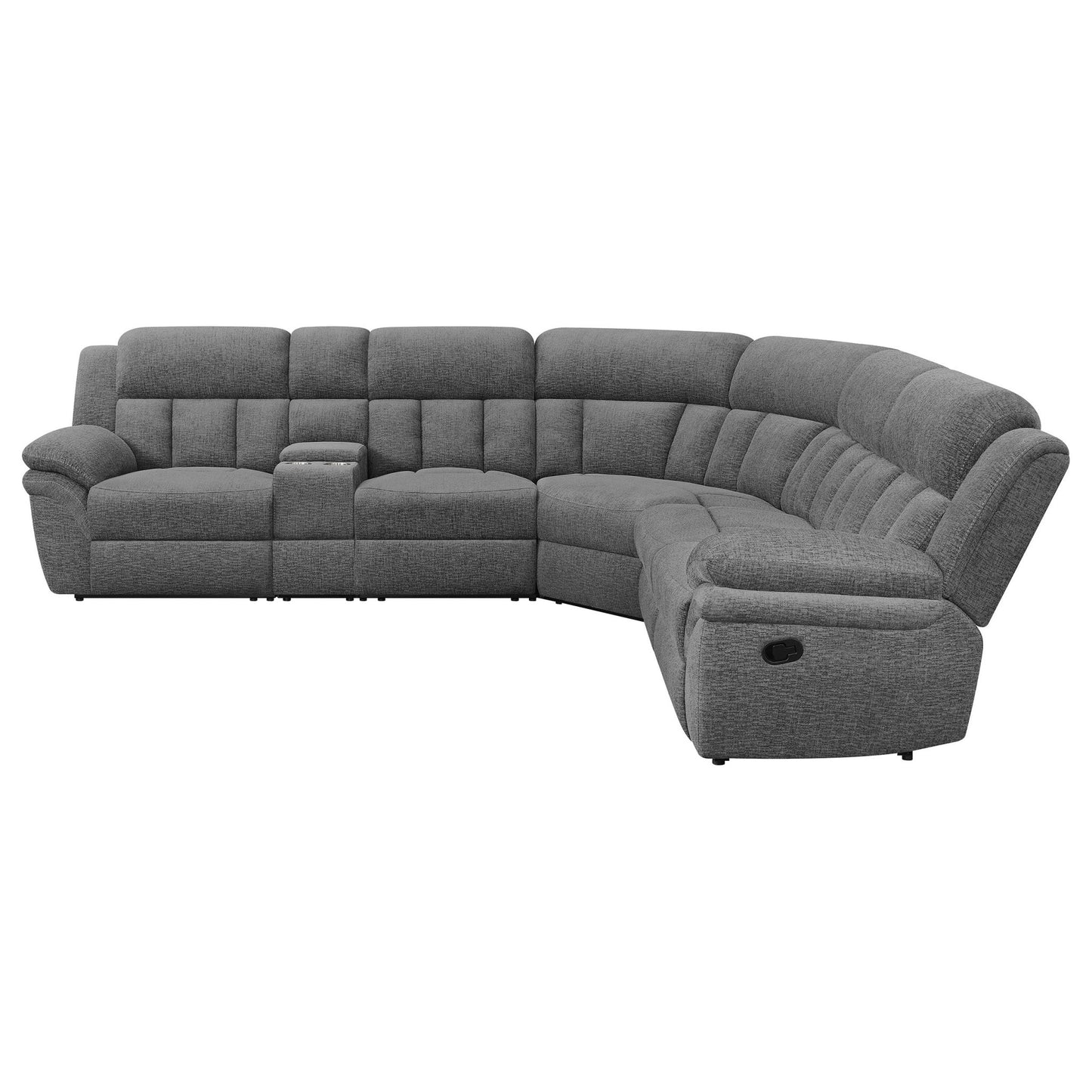 Bahrain 6 - piece Modular Reclining Sectional Sofa Charcoal - Sonoma Home Furniture