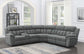 Bahrain 6 - piece Modular Power Reclining Sectional Charcoal - Sonoma Home Furniture