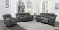 Bahrain Upholstered Power Sofa Charcoal - Sonoma Home Furniture