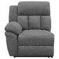 Bahrain Upholstered Motion Loveseat Charcoal - Sonoma Home Furniture