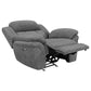 Bahrain Upholstered Power Glider Recliner Charcoal - Sonoma Home Furniture