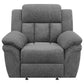 Bahrain Upholstered Power Glider Recliner Charcoal - Sonoma Home Furniture