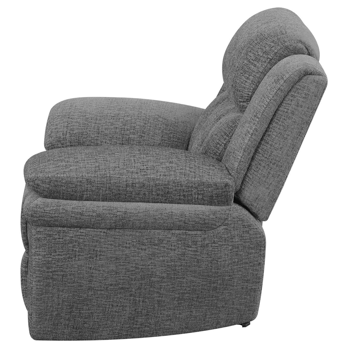 Bahrain Upholstered Power Glider Recliner Charcoal - Sonoma Home Furniture