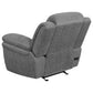 Bahrain Upholstered Power Glider Recliner Charcoal - Sonoma Home Furniture