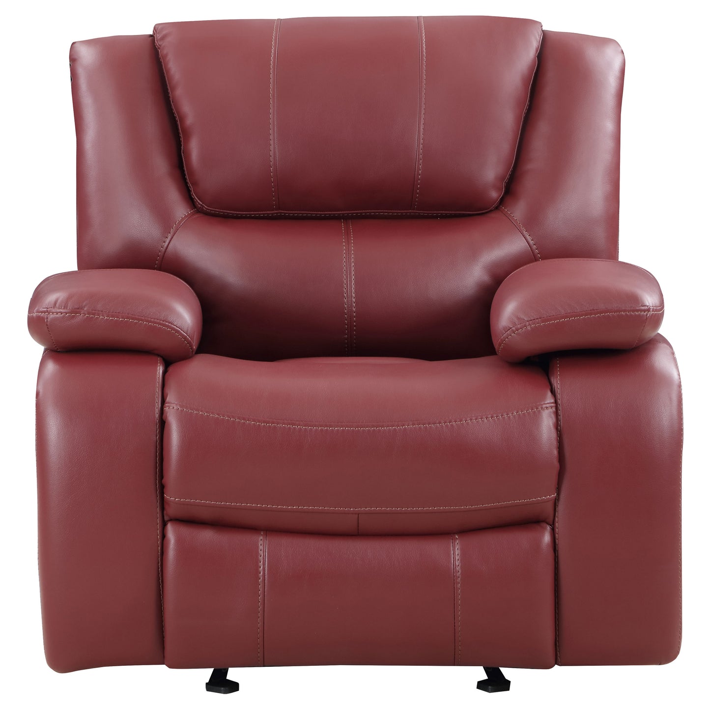 Camila 3-piece Upholstered Reclining Sofa Set Red