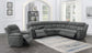 Bahrain 6 - piece Modular Power Reclining Sectional Charcoal - Sonoma Home Furniture