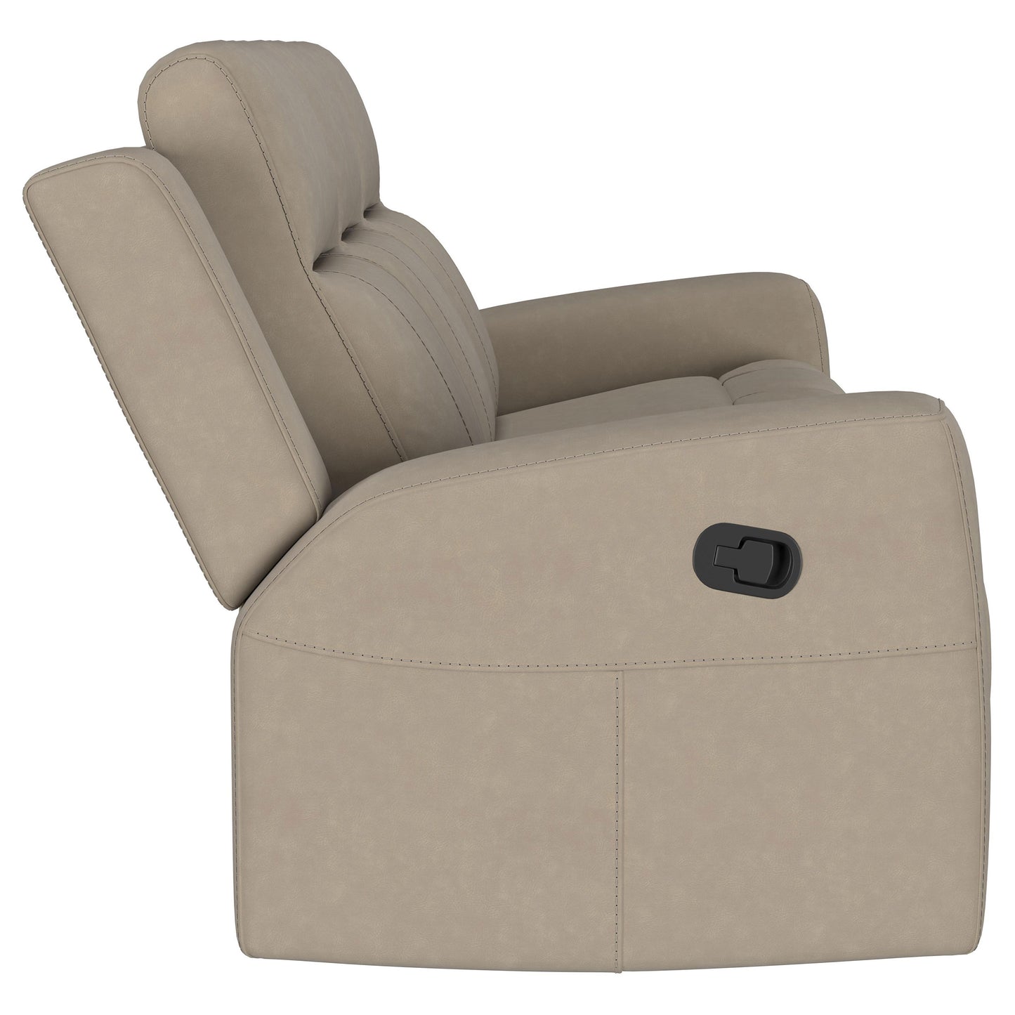 Brentwood 3-piece Upholstered Reclining Sofa Set Taupe